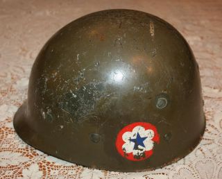 WWII Plastic Liner Helmet Army Signal Corps Ward Estate