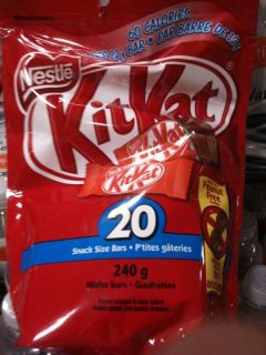 Nestle Kit Kat Peanut Free Snack Size Bars 1 Bag 240gr