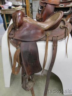 Jack McCloskey Saddle Co Custom Made Mule Trail Saddle Lightly Used