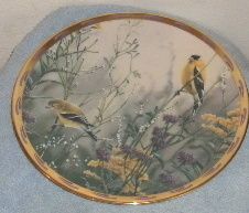 Golden Splendor by Catherine McClung Gold Finch Lenox Plate