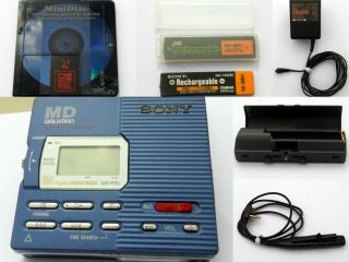 Sony MZ R90 MiniDisc Recorder EXTRAS MD Walkman Portable Player