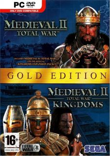 Medieval II 2 Total War Gold Pack PC with Total War Kingdoms Brand New