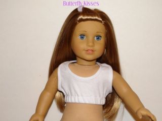 White Sports Work Out Bra Doll Clothes Fit American Girl McKenna