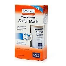 UNIVERSITY MEDICAL ACNEFREE THERAPEUTIC SULFUR MASK 1 7 OZ FREE