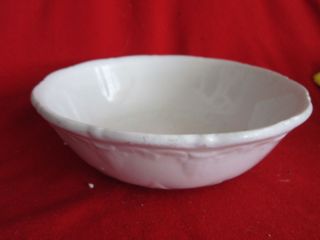 Vintage Stoneware White Bowl Mellor Co