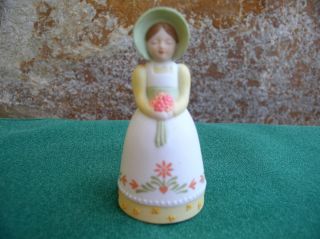Vintage 1985 Avon Country Girl Porcelain Bell Excellent Condition