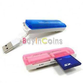 USB All in 1 MS M2 SDHC TF Micro SD Memory Card Reader