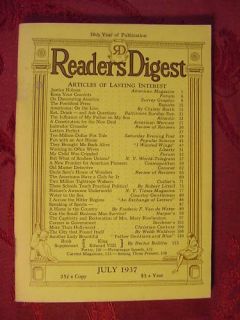 Readers Digest July 1937 H L Mencken Thomas Mann