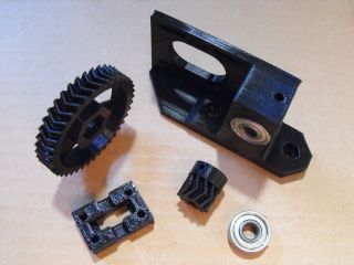 Reprap Prusa Mendel 3D Printer herringbone wade extruder PLA with
