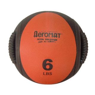 Aeromat 6 lb Dual Grip Medicine Ball Core Crossfit ABS