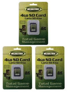 Moultrie 4GB SD Video Picture Memory Cards M80 M100 D55IR Trail Game
