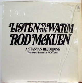 Rod McKuen Listen to The Warm LP VG SR 5052 Vinyl Record w Book RARE