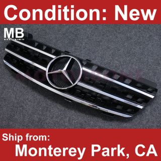 Mercedes Benz W164 06 08 Front Center Grille Black Ml