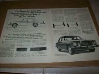 1975 Mercedes Benz 280 Advertisement Vintage Ad