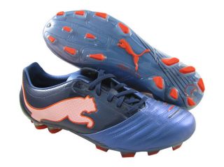 Puma PowerCat 1 12 FG Mens Soccer Cleats Boots Shoes Blue Orange Size