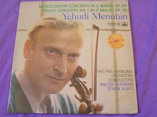 Mendelssohn Bruch Concerto Menuhin HMV ASD 334 UK 60s ED1 w G Labels
