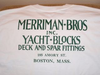 Merriman Bros Vintage T Gold Cup Boston Herreshoff
