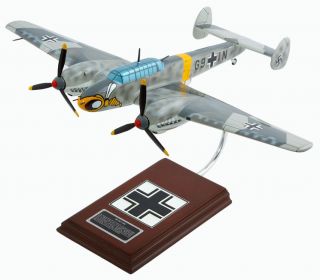 Messerschmitt BF 110 Me 110 Wood Model Fully Assembled Museum Quality