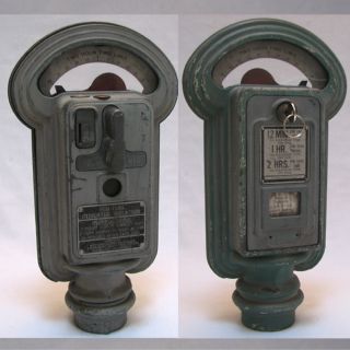  Vintage Antique 1940s All Original Working Miller Parking Meter Key