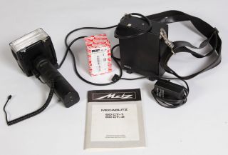 Metz Mecablitz 60 CT 1 Flash with battery, pack, cords, charger and