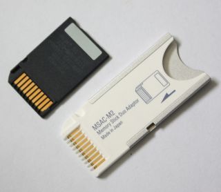 Original Sony 32MB Memory Stick Duo with MS Adapter and Plastic Case