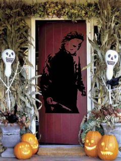 Large Michael Myers Holding Knife Halloween Vinyl Wall Sticker Decal