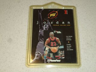 1996 Michael Jordan Phone Card Prepaid Calling Card New