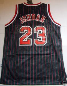 Michael Jordan Jersey Bulls Size 48 Black Red Nice
