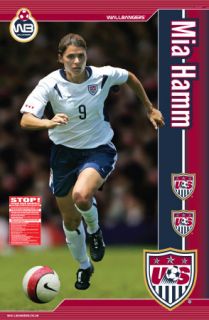 MIA Hamm Team USA Womans Soccer Wallbangers Poster