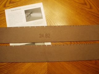 Martin Long and Short Scale Finger Board Slotting Templates