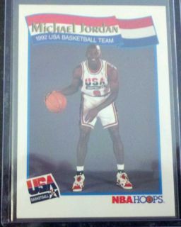 Michael Jordan USA 9 Jersey Basketball Olympic Card Chicago Bulls
