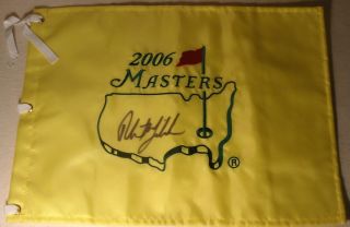 Phil Mickelson Signed Autograph New Full 2006 Masters Pin Flag Proof