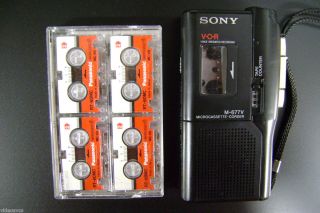 Sony M 677V Microcassette vor Tape Recorder