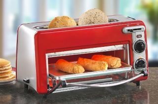 Hamilton Beach Toastation Toaster & Oven   Red (22703H)   Toast   Red