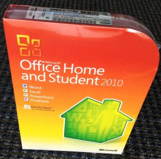 Microsoft Office Home and Student 2010 79g 02144 3 Users x16 73756