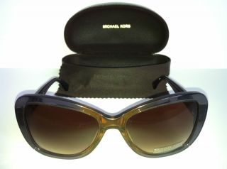 New Michael Kors SCARLETT Burgundy Blue Gradient Frame Sunglasses