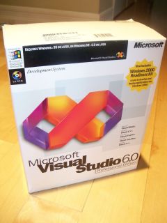 Microsoft Visual Studio 6.0 Professional MS 6 Pro Retail Box Basic C+