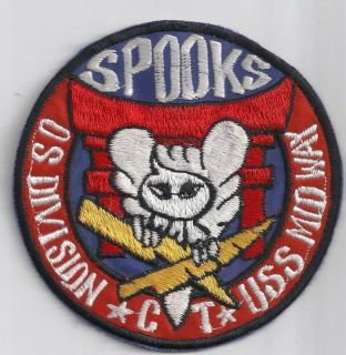 USS Midway Cryptologic Technician Ct Spooks Navy Patch