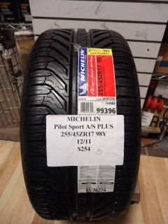 Michelin Pilot Sport A s Plus 255 45ZR17 98Y Brand New Tire