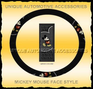 1pc Mickey Mouse Face Car Truck Steering Wheel Cover