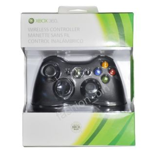 Wireless Controller Glossy Black for Microsoft Xbox 360