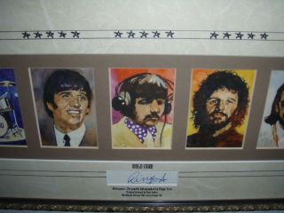 Ringo Starr Autographed Retrospect Framed Gartlan Low Number