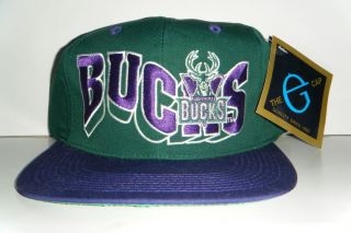 Milwaukee Bucks New Vintage Original Snapback Hat Authentic Cap RARE