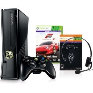 Microsoft Xbox 360 Holiday Bundle w Skyrim Forza 4 250 GB Hard Drive