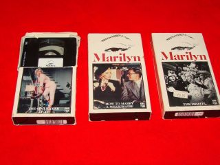 VHS Marilyn Monroe Misfits Seven Year Itch How to Marry a Millionaire