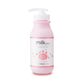 The Face Shop Milk Plus Strawberry Milk Body Lotion 300ml Korean