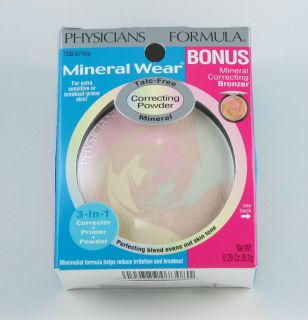 Physicians Formula Mineral Wear Correcting Powder w FREE Bronzer 7308