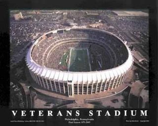 Poster Veterans Stadium Philadelphia Eagles Mike Smith