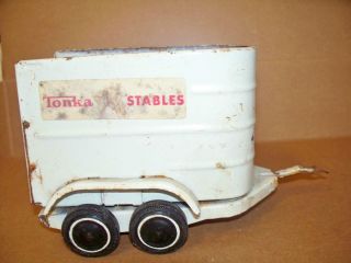 Vintage Tonka Stable Tin Horse Trailer