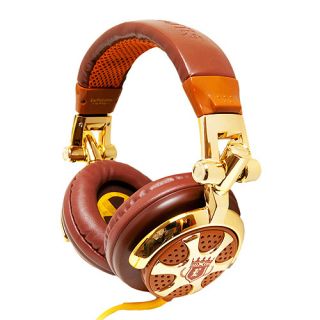 iFrogz EarPollution DJ Style Billionaire Headband Headphones   Brown